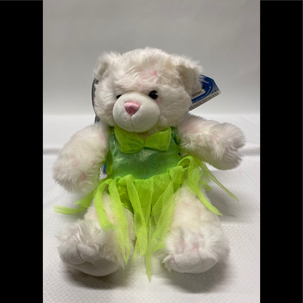 Tinker bell Build a bear in green dress with wings. Retired.